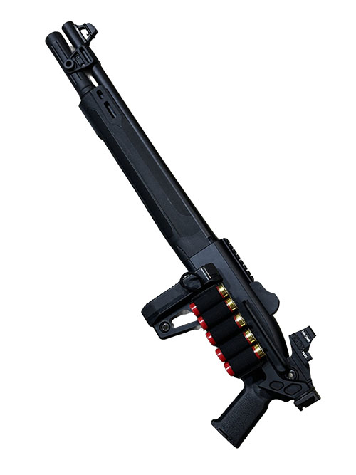 Chisel Machining 1301 to wytrzymały, regulowany składany łoże CNC z aluminium 6061, idealny do Beretta 1301 i A400, z ergonomicznymi funkcjami i mocowaniem na optykę.